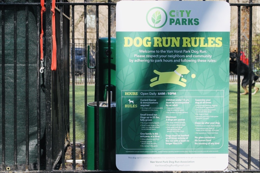 City Parks Dog Run Rules Jersey City NJ
